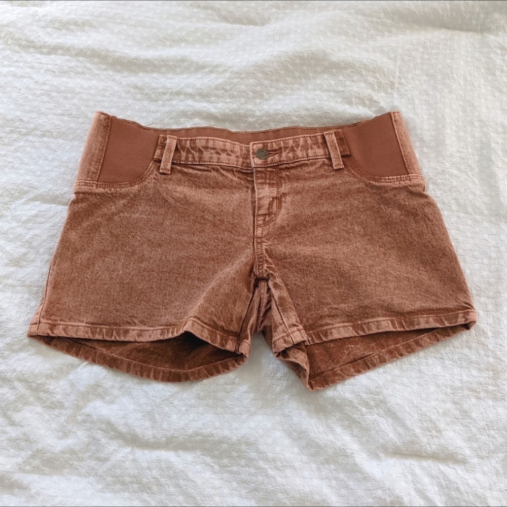 Burnt Orange CUTE Maternity Shorts